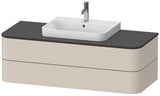 Duravit Waschtischunterbau Happy D.2 Plus 1300 mm taupe supermatt mit Tip-On-Technik
