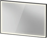 DURAVIT L-Cube Lichtspiegel 650x700 mm, graphit matt, LED, Sensorschalter, IP44