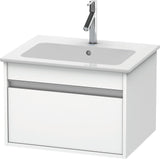 Duravit Ketho Waschtischunterbau ME by Starck, 1 Auszug, Weiß Matt, 600 mm