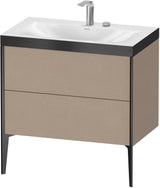 Duravit XViu c-bonded Waschtischset bodenstehend 800 mm mit 2 Auszügen, Push-Open und Soft-Close