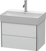 DURAVIT XSquare Waschtischunterbau 584 mm s-matt mit Ahorn Innenausstattung