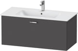 Duravit XBase Waschtischunterbau 600 mm wandhängend, 1 Auszug, weiß matt, mit Soft-Close