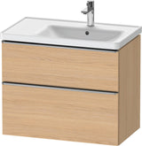 Duravit D-Neo Waschtischunterbau 784 mm Eiche Schwarz Bronze, wandhängend, 1 Auszug