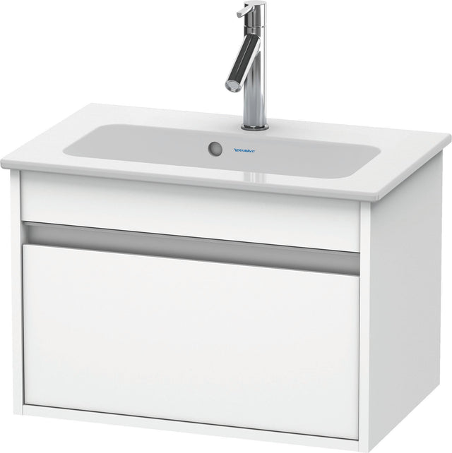 DURAVIT Ketho Waschtischunterbau 600 mm wandhängend, 1 Auszug, Weiß Matt