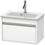 DURAVIT Ketho Waschtischunterbau 600 mm wandhängend, 1 Auszug, Weiß Matt