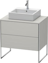 Duravit XSQUARE Waschtischunterbau 800 mm mit integriertem Fußgestell, s-matt ES Ahorn