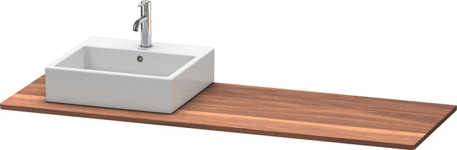 DURAVIT XSquare Massivholzkonsole 1600x550mm Amerikanischer Nussbaum mit 1 Ausschnitt