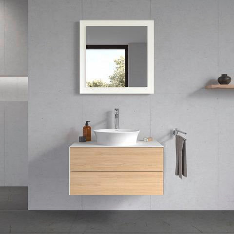 DURAVIT White Tulip Waschtischunterbau 800 mm wandhängend, 2 Schubkästen, weiß seidenmatt