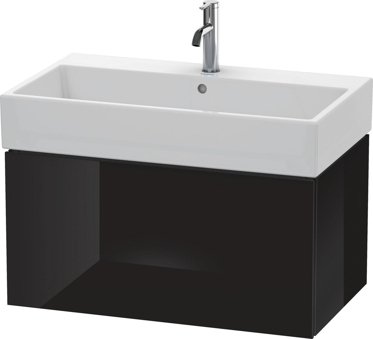DURAVIT L-Cube Waschtischunterbau 784 mm, 1 Auszug, Weiß Matt, wandhängend, Tip-On