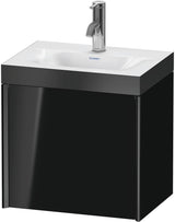 DURAVIT XViu Waschtischunterbau 450 mm wandhängend schwarz mit c-bonded Set