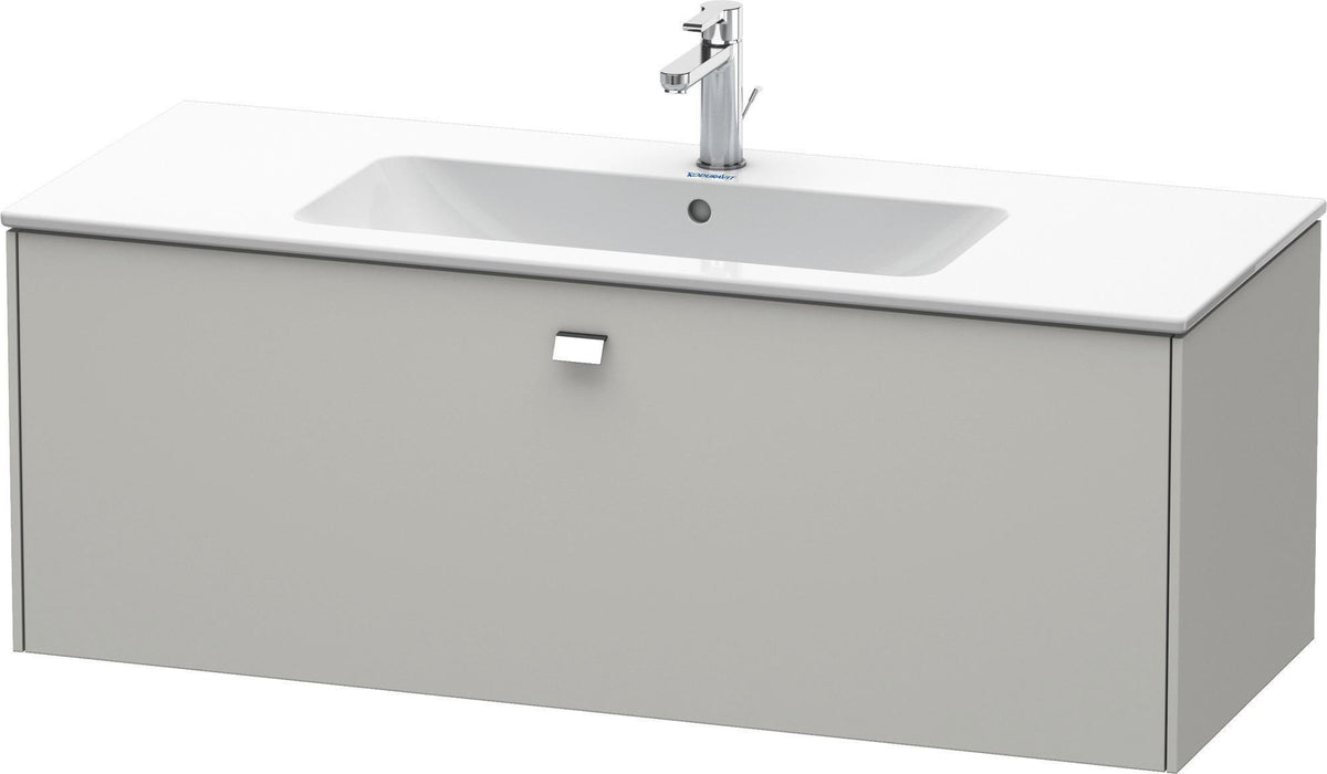 Duravit Brioso Waschtischunterbau 620 mm betongrau matt mit 1 Auszug und Soft-Close