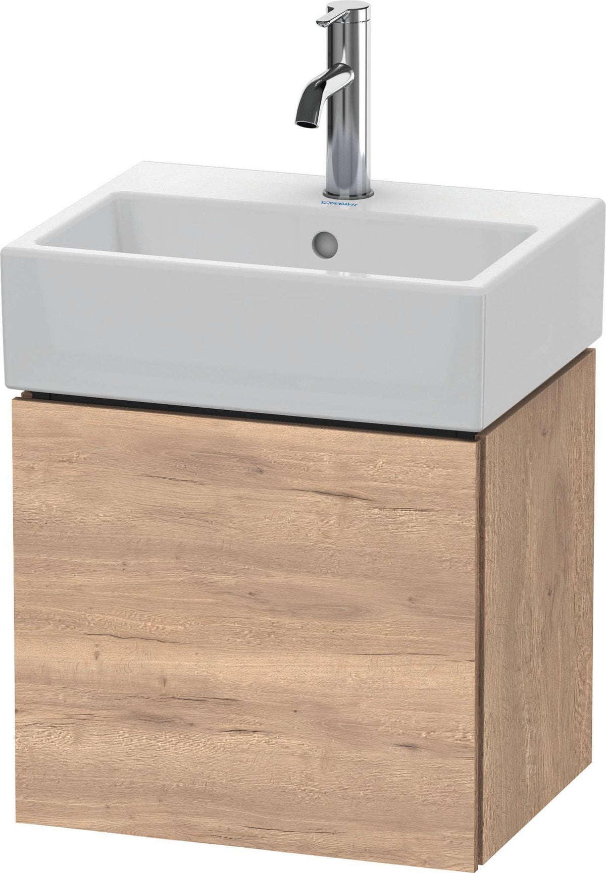 Duravit L-Cube Waschtischunterbau 434 mm weiß matt, 1 Tür links, wandhängend