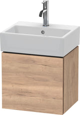 Duravit L-Cube Waschtischunterbau 434 mm weiß matt, 1 Tür links, wandhängend