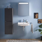 Duravit No.1 Spiegelschrank 700x600x148mm mit LED-Beleuchtung, Front- und Innenspiegel, links