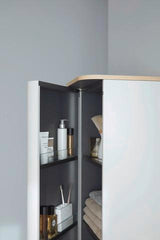 DURAVIT Happy D.2 Halbhochschrank 400 mm taupe supermatt mit Tip-on und Soft-Close