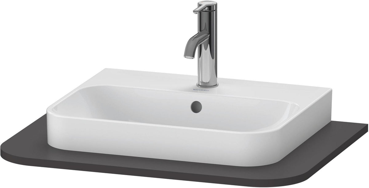 Duravit Konsole Happy D.2+ 650x480mm Weiß Hochglanz mit 1 Ausschnitt