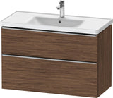 DURAVIT D-Neo Waschtischunterbau 984 mm betongrau matt mit Soft-Close und Bronze-Griff