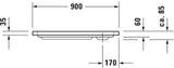 DURAVIT D-Code Duschwanne 900x750x85 mm Weiß Sanitäracryl rechteckig