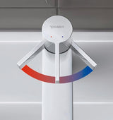 Duravit D-Neo Einhebel-Waschtischmischer mit Zugstange, Chrom – 94 mm Ausladung