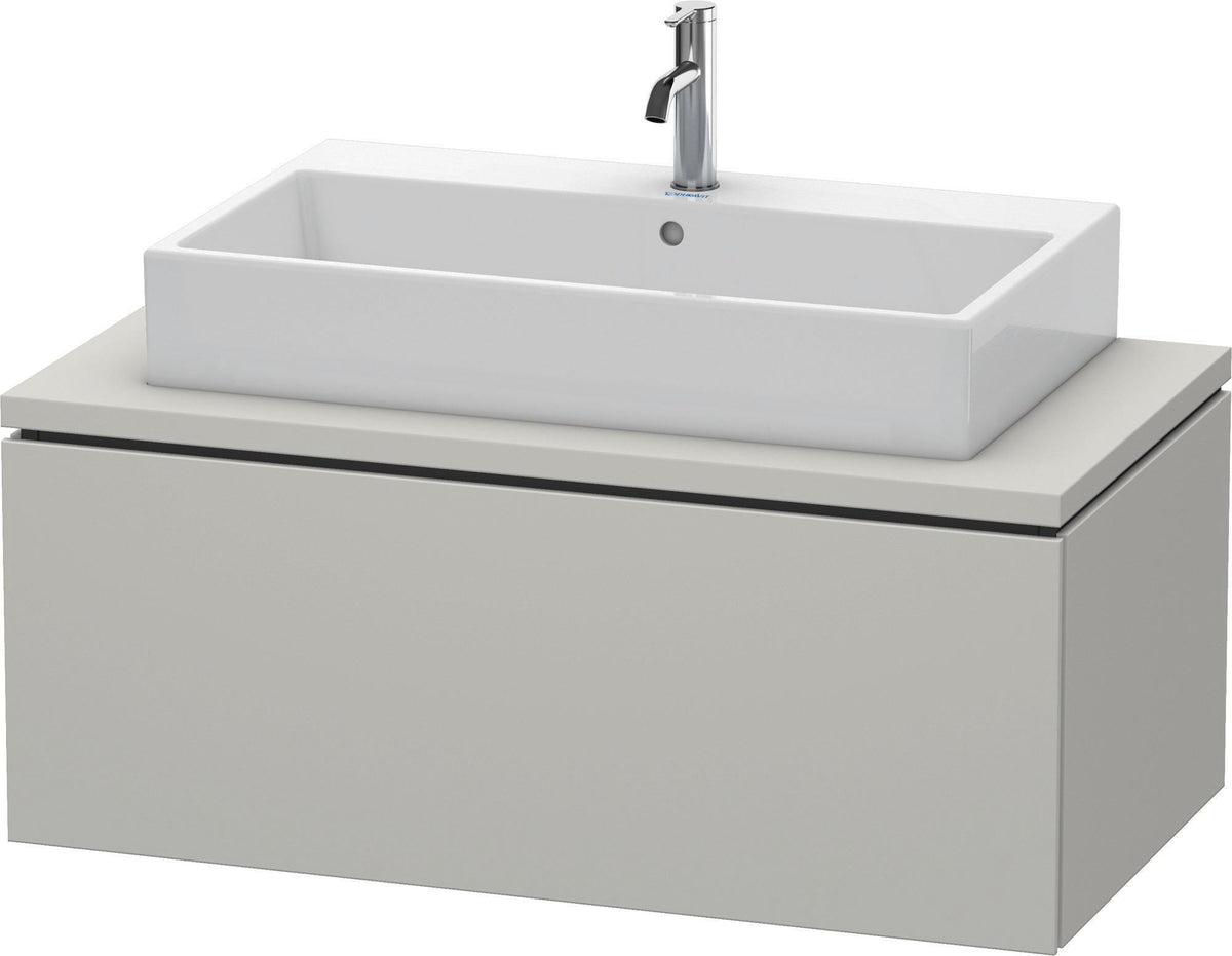 DURAVIT L-Cube Konsolenunterschrank 1020 mm betongrau matt mit 1 Auszug und Tip-on-Technik