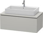 betongrau matt / Spanplatte / 1 Auszug