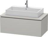 DURAVIT L-Cube Konsolenunterschrank 1020 mm betongrau matt mit 1 Auszug und Tip-on-Technik