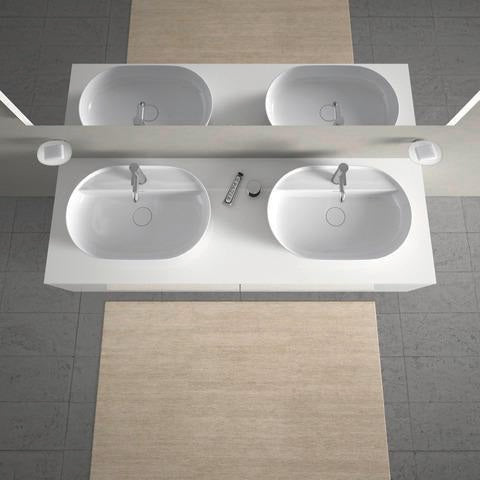 Duravit L-Cube Konsolenwaschtischunterbau 820 mm betongrau matt, 1 Auszug, wandhängend