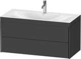 DURAVIT XViu c-bonded Waschtischunterbauset 1000 mm mit 2 Schubkästen, anthrazit
