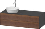 DURAVIT White Tulip Waschtischunterbau wandhängend 1300 mm mit 2 Schubkästen, weiß seidenmatt