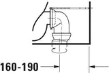 DURAVIT DuraStyle Stand-Tiefspül-WC 705x370mm mit WonderGliss, Abgang Vario, weiß