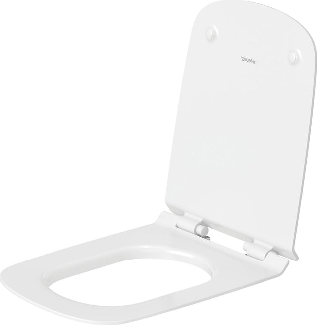 DURAVIT WC-Sitz DuraStyle Weiß mit Edelstahl-Scharnieren, Duroplast, abnehmbar