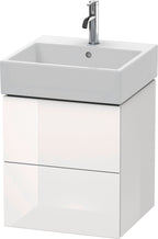 schwarz hochglanz / Mitteldichte Faserplatte (MDF) / 2 Schubkästen