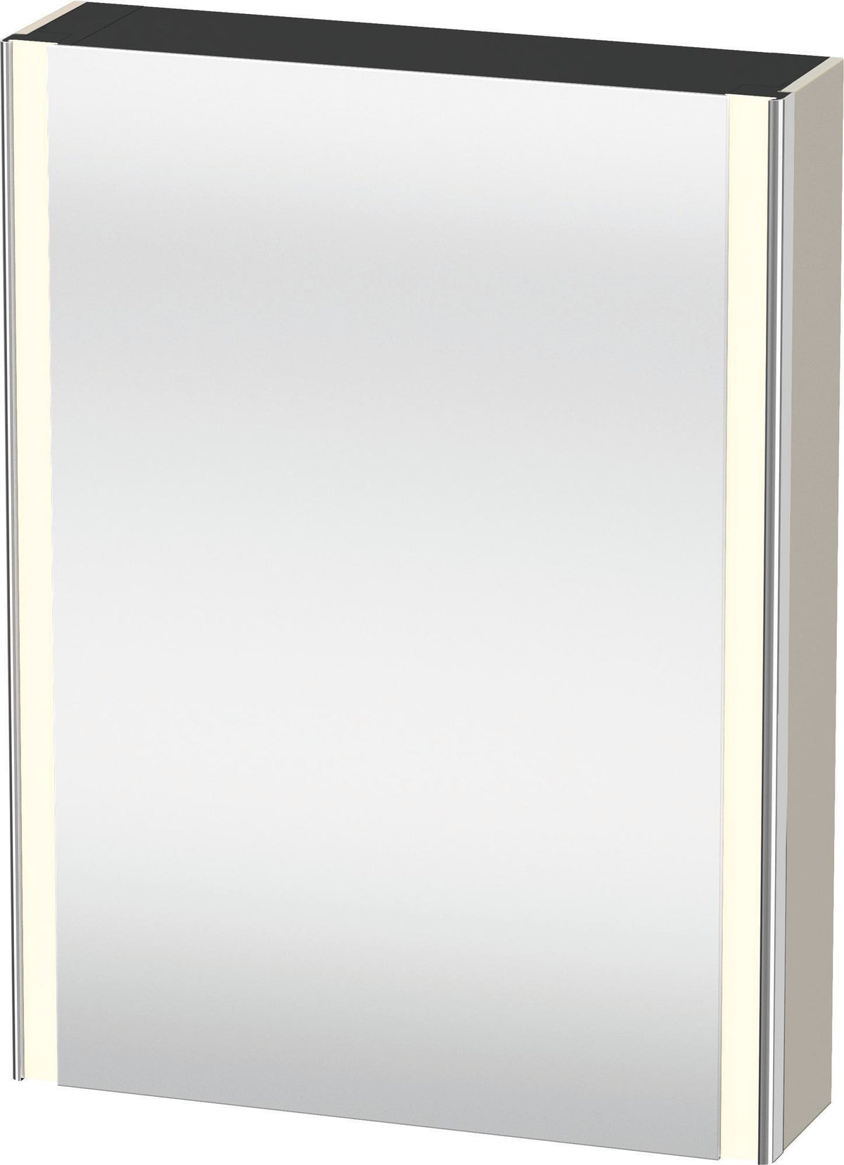 DURAVIT XSquare Spiegelschrank 600 mm mit LED-Beleuchtung, Front- und Innenspiegel, Soft-Close