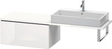 Duravit L-Cube Unterschrank 820 mm taupe supermatt mit Auszug und Dämpfung