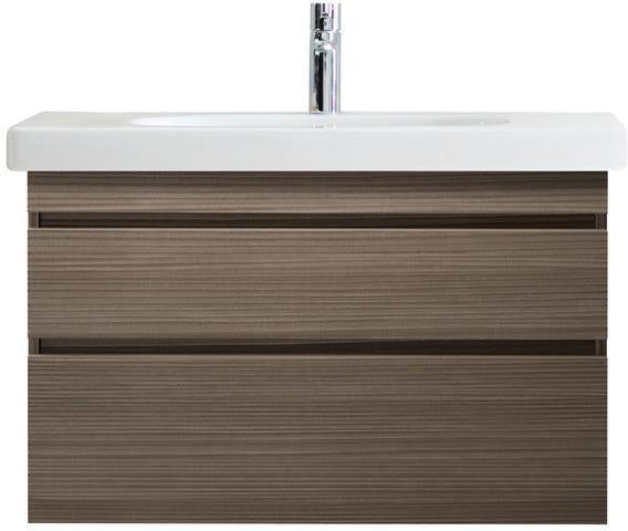 DURAVIT DuraStyle Waschtischunterbau wandhängend Eiche Terra/Weiß Matt 930 mm