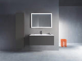 DURAVIT L-Cube Hochschrank 400 mm graphit matt, 1 Tür links, Soft-Close, wandhängend