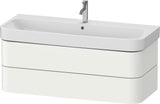 DURAVIT Waschtischunterbau Happy D.2+ wandhängend 1175 mm Taupe supermatt mit Tip-On Technik
