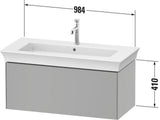 DURAVIT White Tulip Waschtischunterbau 984 mm Nordic Weiß Seidenmatt 1 Auszug