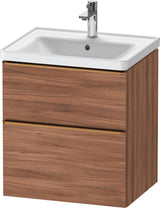 Duravit D-Neo Waschtischunterbau 584 mm betongrau matt mit Auszug und Schubkasten