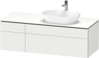 weiß supermatt / Spanplatte / 2 Schubkästen, 2 Auszüge