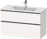DURAVIT D-Neo Waschtischunterbau 1010 mm Eiche Schwarz mit Bronze Griff