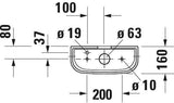 DURAVIT Spülkasten Happy D.2 mit WonderGliss, Anschluss unten links, weiß