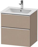 DURAVIT D-Neo Waschtischunterbau 610 mm Eiche Schwarz mit Bronze Griff – wandhängend