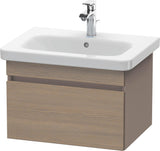 DURAVIT DuraStyle Waschtischunterbau 580 mm Eiche Terra/Weiß Matt mit 1 Auszug und Soft-Close