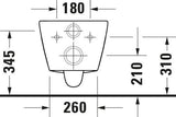 DURAVIT D-Neo Wand-WC 480 mm weiß spülrandlos Tiefspüler von Bertrand Lejoly