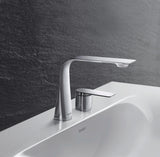 Duravit D.1 2-Loch Waschtischarmatur Chrom mit Keramikmischsystem und 148 mm Ausladung