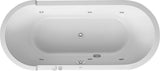 DURAVIT Starck Whirlwanne 1800x800mm Einbau Oval Acryl mit Air-System und 2 Rückenschrägen Weiß