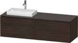 Duravit L-Cube Waschtischunterbau 1620 mm taupe supermatt mit Tip-On und Soft-Close