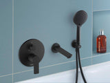 Duravit D-Code 2.0 Einhebel-Wannenmischer Unterputz Keramikmischsystem Schwarz Matt