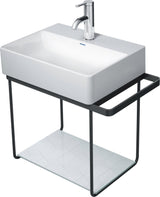 Duravit DuraSquare Metallkonsole mit Handtuchhalter links/rechts, chrom, 333x516x400 mm